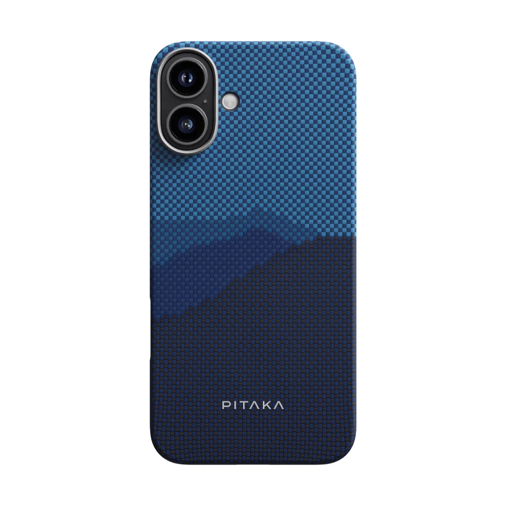 Pitaka Tactile Woven Starpeak Serisi iPhone 16 Plus M-safe Şarj Özellikli Aramid Fiber Over The Horizon Kılıf Pitaka Tactile Woven Starpeak Serisi iPhone 16 Plus M-safe Şarj Özellikli Aramid Fiber Over The Horizon Kılıf